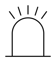 Poster - alarm icon illustration on transparent background