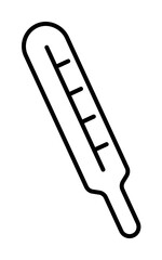 Aufkleber - thermometer icon illustration on transparent background