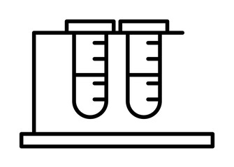 Poster - tubes icon illustration on transparent background