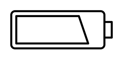 Poster - battery icon illustration on transparent background