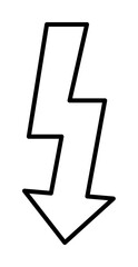Poster - flash icon illustration on transparent background