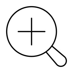 Poster - magnifying glass icon illustration on transparent background