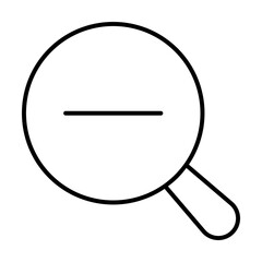 Poster - magnifying glass icon illustration on transparent background