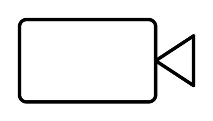 Poster - filming icon illustration on transparent background