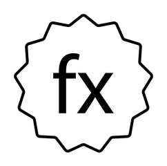 Fototapete - sensor size icon illustration on transparent background