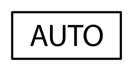 Poster - auto icon illustration on transparent background