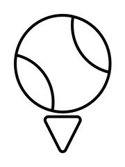 Poster - sport, ball icon illustration on transparent background