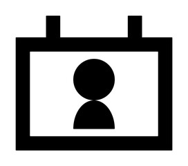 Poster - speech icon illustration on transparent background