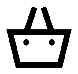 Leinwandbilder - Basket icon illustration on transparent background