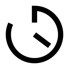 Poster - Timer Clock icon illustration on transparent background
