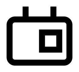 Aufkleber - Calendar icon illustration on transparent background