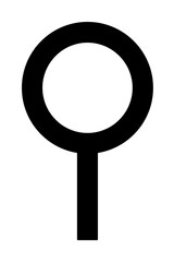 Poster - magnifier icon illustration on transparent background