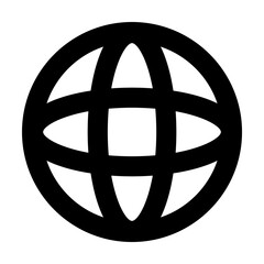 Poster - globe icon illustration on transparent background
