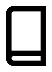 Poster - book icon illustration on transparent background