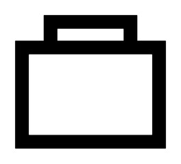 Poster - suitcase icon illustration on transparent background