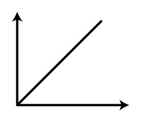 Poster - chart line icon illustration on transparent background