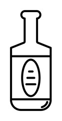 Poster - bottle of tequila icon illustration on transparent background
