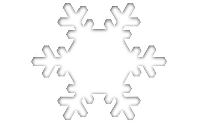 Leinwandbilder - Digital image of snowflakes