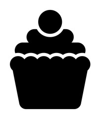 Poster - cake, desert, sweet icon illustration on transparent background