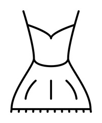 Poster - dress icon illustration on transparent background