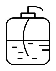 Poster - liquid soap icon illustration on transparent background