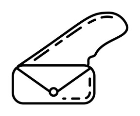 Poster - ladies handbag icon illustration on transparent background