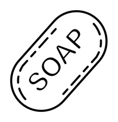 Poster - soap icon illustration on transparent background