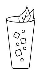 Poster - Soda drink icon illustration on transparent background