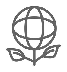 Aufkleber - ecology, earth, plant icon illustration on transparent background
