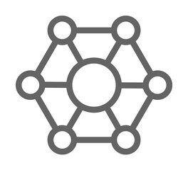 Poster - Molecular, biology icon illustration on transparent background