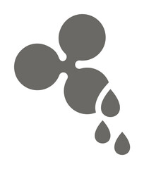 Poster - Blood Drops icon illustration on transparent background