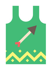 Poster - Singlet color icon illustration on transparent background