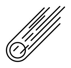 Poster - meteorite icon illustration on transparent background