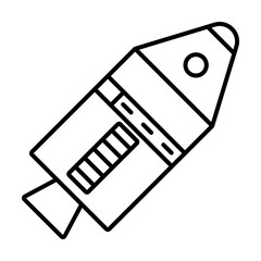 Poster - space capsule icon illustration on transparent background