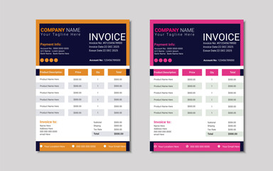 Invoice Design templates or Bill Payment form design