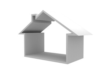 Leinwandbilder - Digital house icon