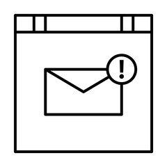 Poster - learning, technology, envelope, mail icon illustration on transparent background
