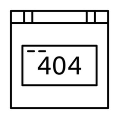 Poster - creativity, technology, error, 404 icon illustration on transparent background