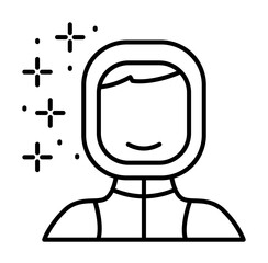Poster - Diving diver icon illustration on transparent background