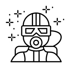 Poster - Diving diver icon illustration on transparent background