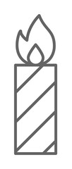 Poster - Diwali, candle, flame icon illustration on transparent background