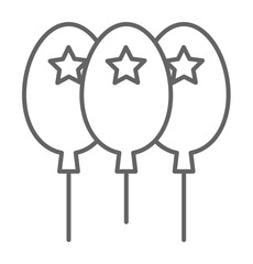 Poster - Diwali, balloons, celebration icon illustration on transparent background