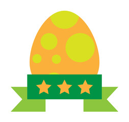 Poster - Easter, egg icon illustration on transparent background