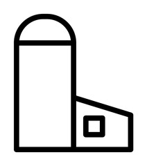 Poster - Farm, building icon illustration on transparent background
