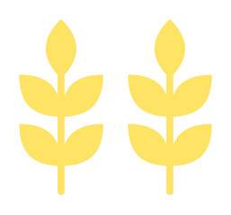 Poster - Wheat, ear icon illustration on transparent background