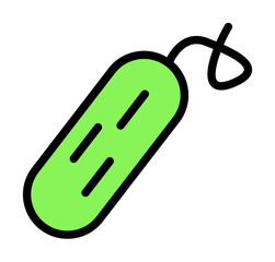 Poster - Cucumber, vegetable icon illustration on transparent background
