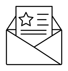 Poster - Letter, star, film icon illustration on transparent background