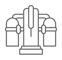 Poster - Jetpack, technology icon illustration on transparent background