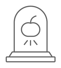 Poster - Apple, technology icon illustration on transparent background