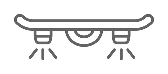 Poster - Hover board, technology icon illustration on transparent background